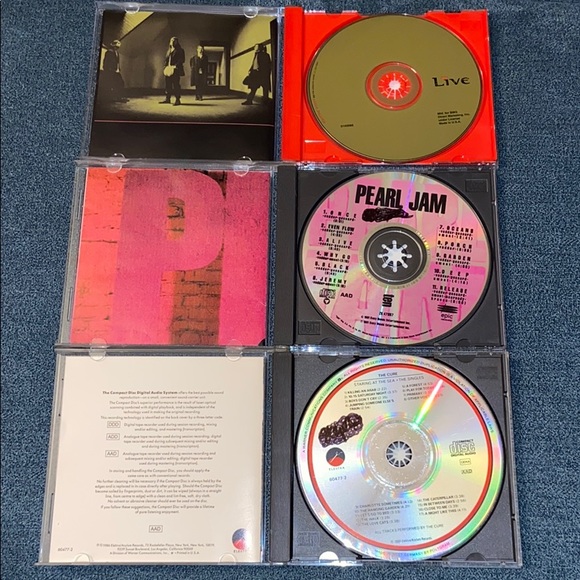 ❌SOLD!❌ 3 Rock CDs: The Cure, Pearl Jam, & LIVE - Picture 4 of 8